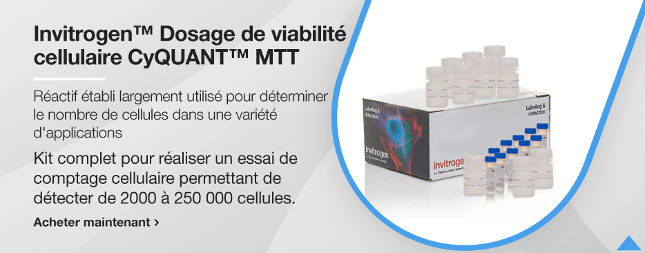 Invitrogen™ Dosage de viabilité cellulaire CyQUANT™ MTT