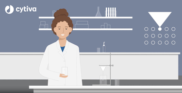 Illustration d'un scientifique dans un laboratoire