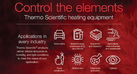 Contrôler les éléments avec l'équipement de chauffage Thermo Scientific