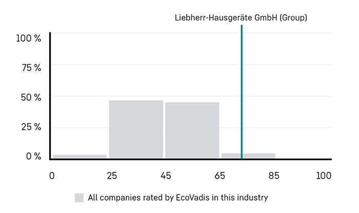 Liebherr EcoVadis Rating: Gold